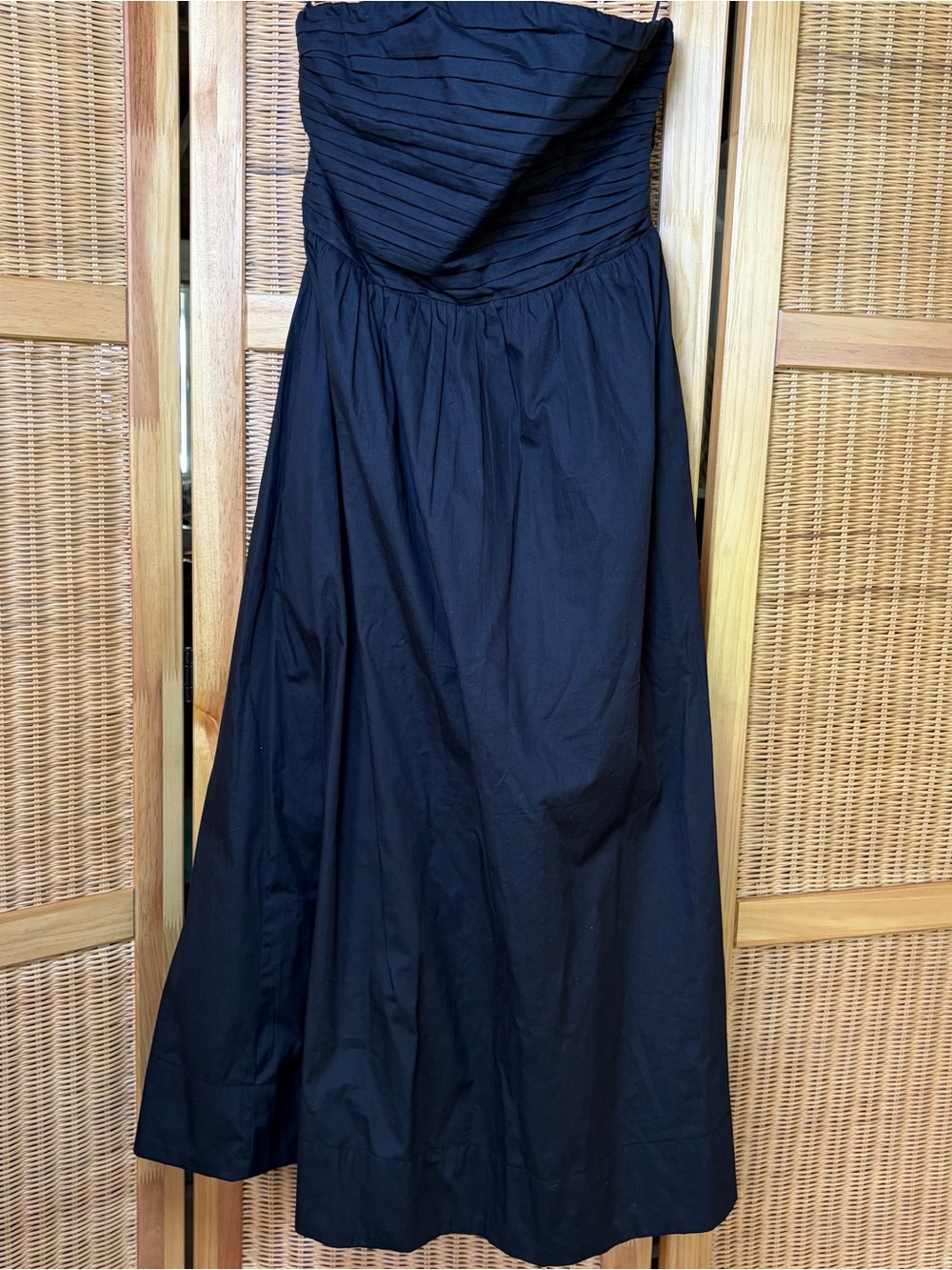 Paige Strapless Black A-Line Maxi Dress sz 2 NWOT